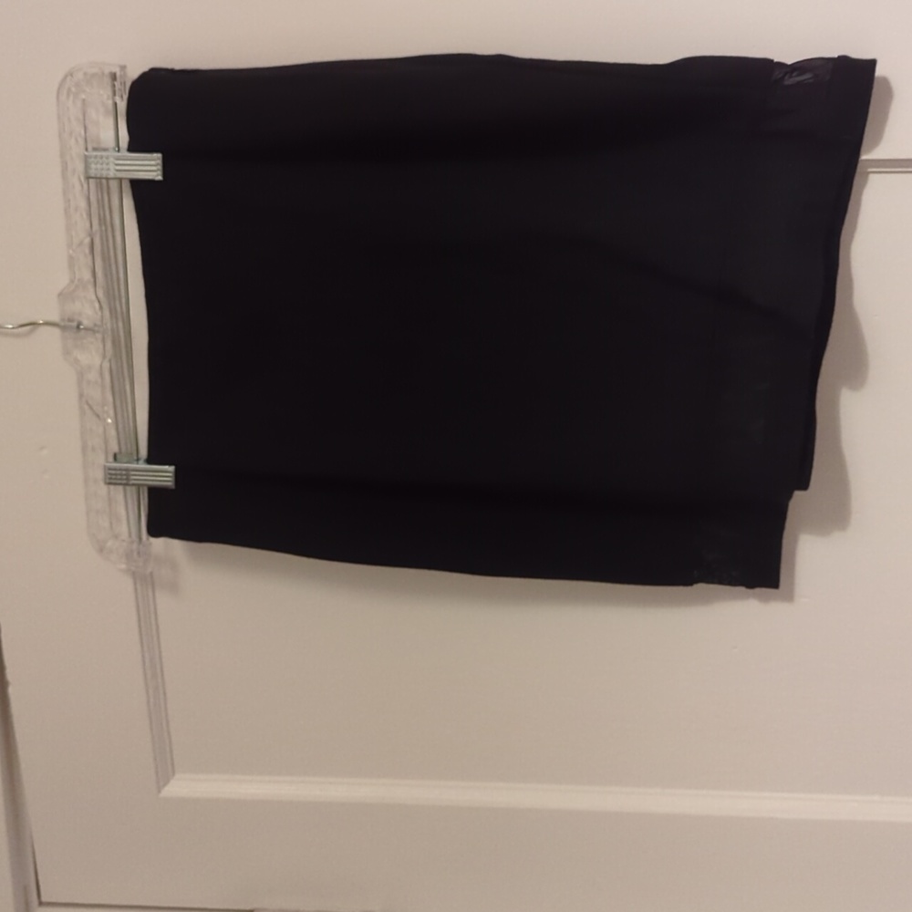 Express Black Mini Skirt with Mesh Detail